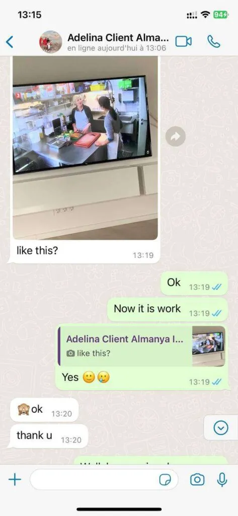 WhatsApp customer feedback 4