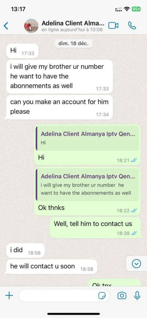 WhatsApp customer feedback 5